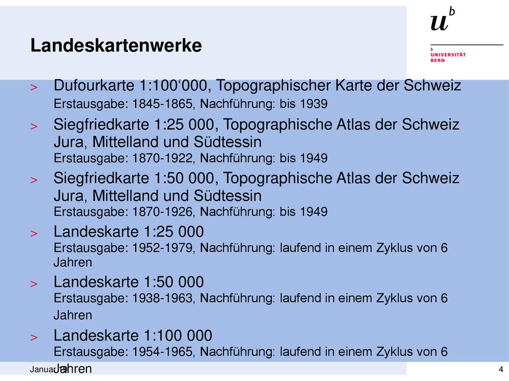 Landeskartenwerke Dufourkarte 1:100‘000, Topographischer Karte der Schweiz Erstausgabe: , Nachführung: bis