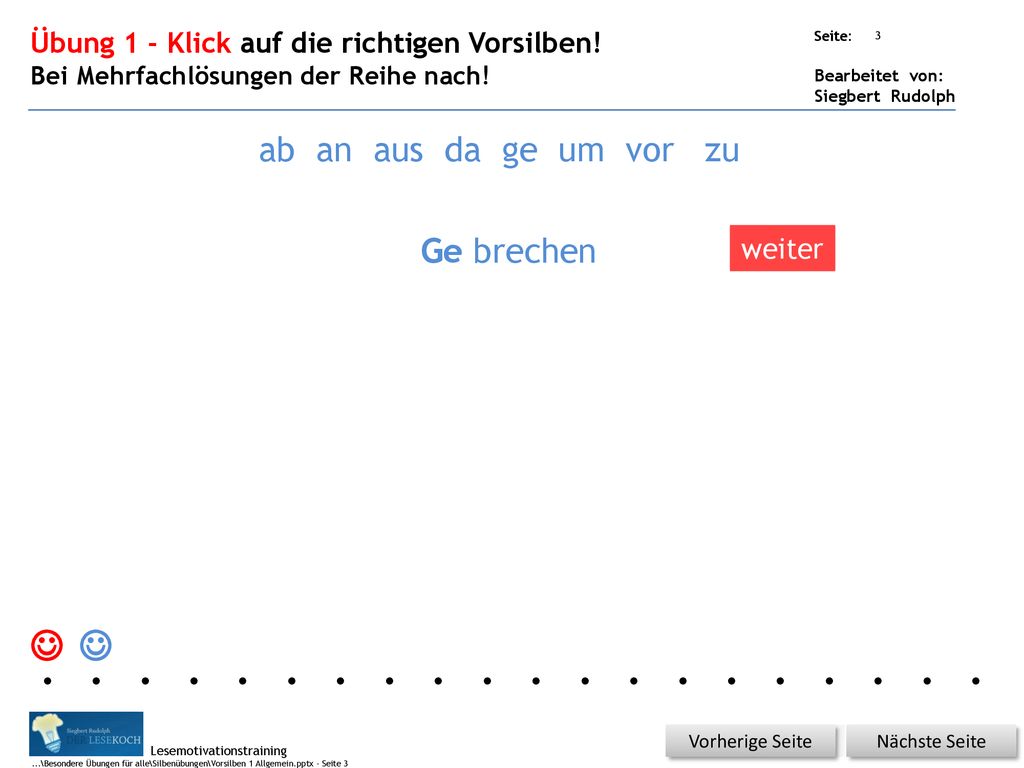   ab an aus da ge um vor zu