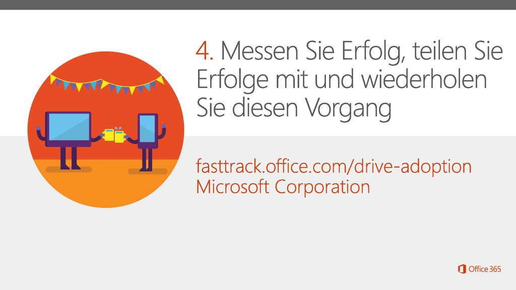 Microsoft Office 365 1/11/ Messen Sie Erfolg, teilen Sie Erfolge mit und wiederholen Sie diesen Vorgang.