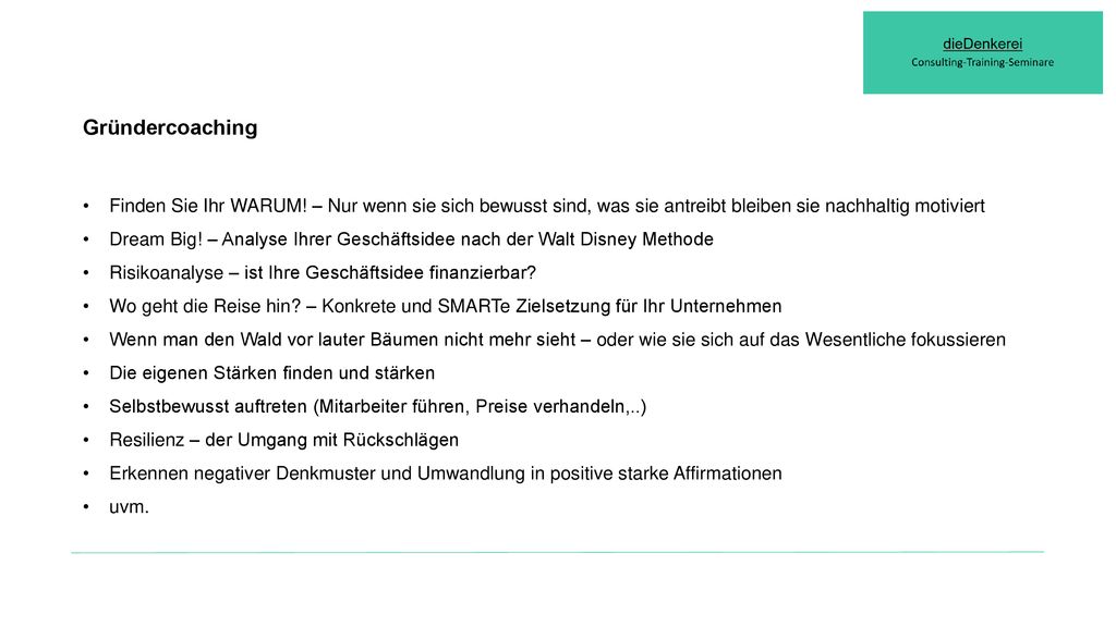 Gründercoaching Finden Sie Ihr WARUM! – Nur wenn sie sich bewusst sind, was sie antreibt bleiben sie nachhaltig motiviert.