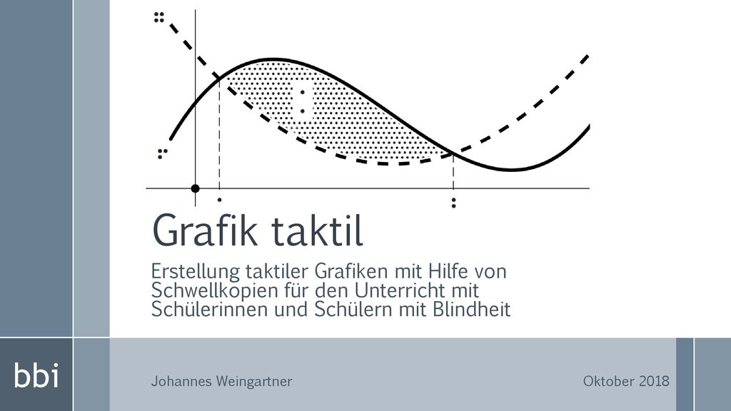 Grafik taktil. Erstellung taktiler Grafiken mit Hilfe von Schwellkopien für den Unterricht mit Schülerinnen und Schülern mit Blindheit.