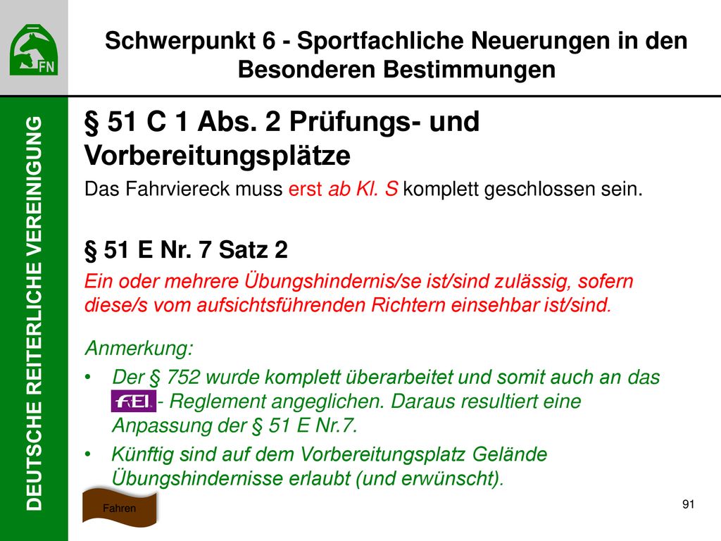 § 51 C 1 Abs. 2 Prüfungs- und Vorbereitungsplätze