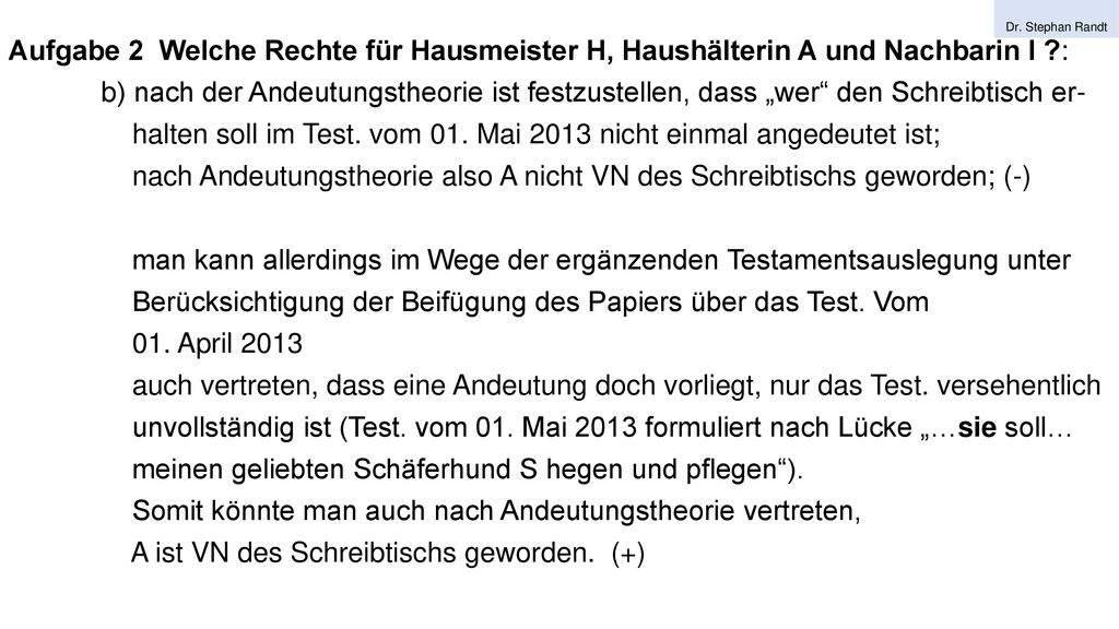 halten soll im Test. vom 01. Mai 2013 nicht einmal angedeutet ist;