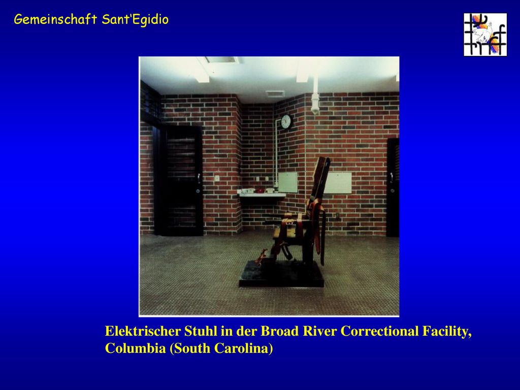 Elektrischer Stuhl in der Broad River Correctional Facility, Columbia (South Carolina)