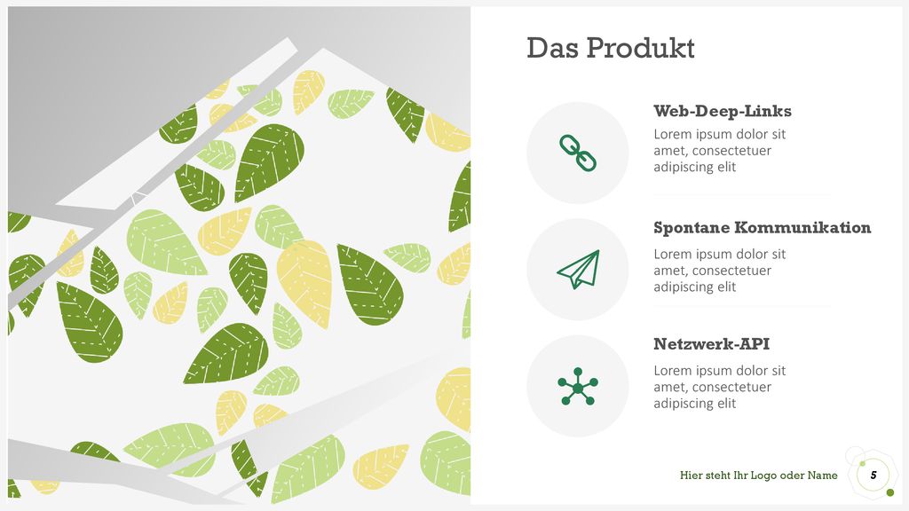 Das Produkt Web-Deep-Links Spontane Kommunikation Netzwerk-API