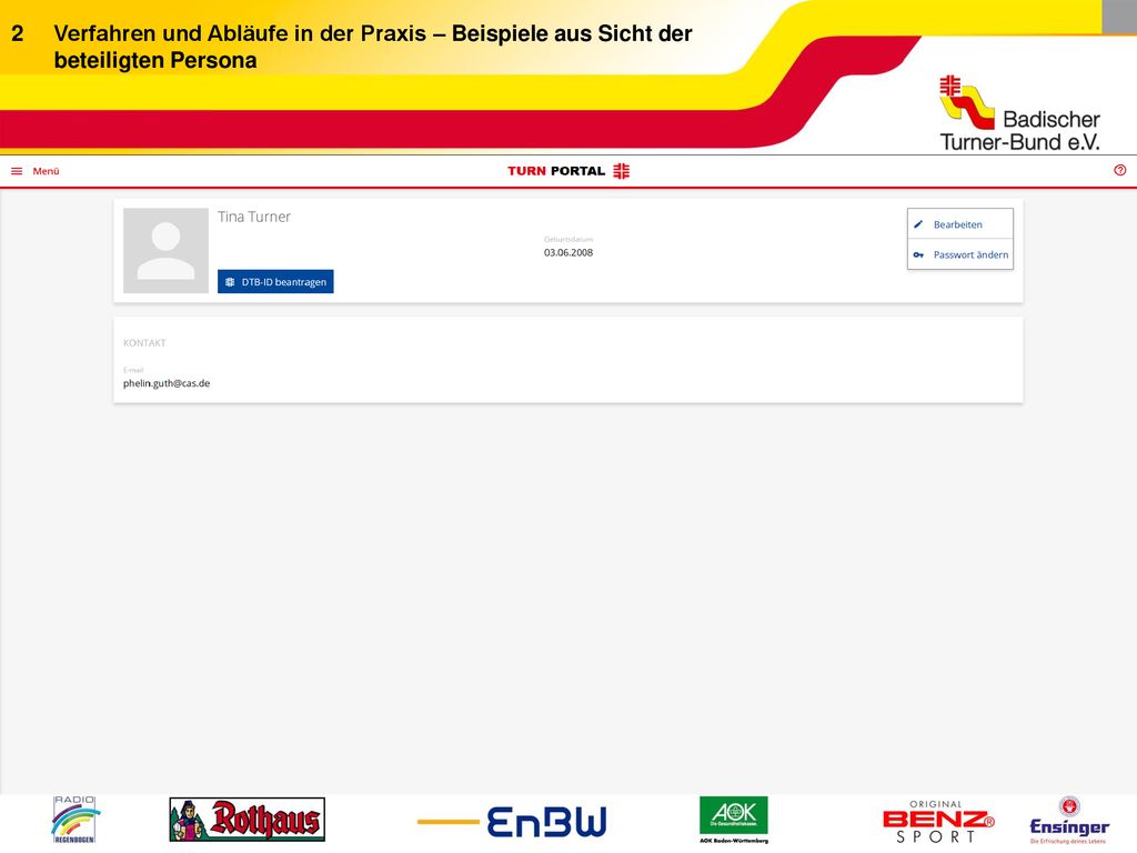 2 Verfahren und Abläufe in der Praxis – Beispiele aus Sicht der beteiligten Persona