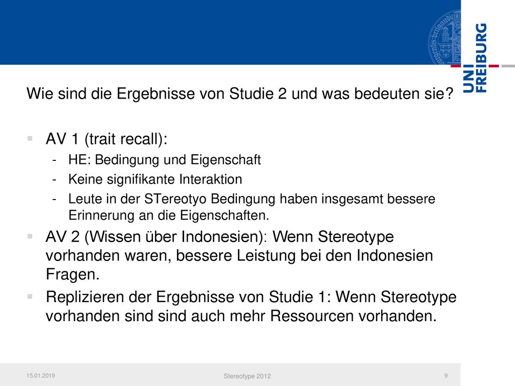 Wie sind die Ergebnisse von Studie 2 und was bedeuten sie