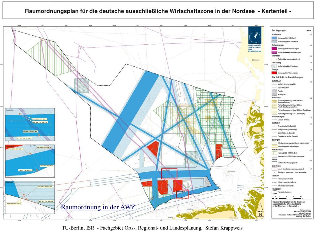 Anlage zur Verordnung über die Raumordnung in der deutschen ausschließlichen Wirtschaftszone in der Nordsee (AWZ Nordsee-ROV) vom 21. September 2009