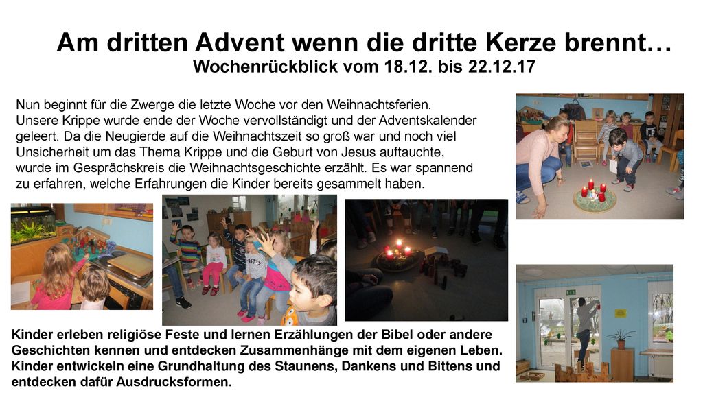 Am dritten Advent wenn die dritte Kerze brennt… Wochenrückblick vom 18