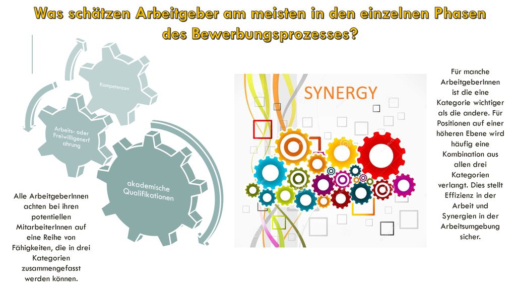 Was schätzen Arbeitgeber am meisten in den einzelnen Phasen des Bewerbungsprozesses
