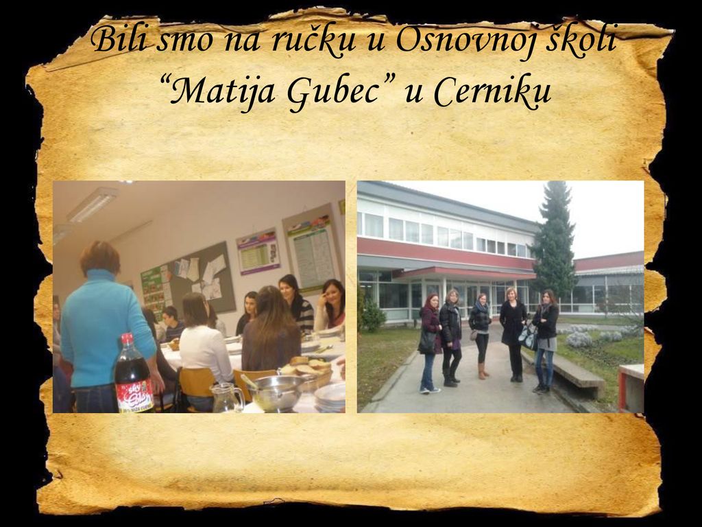 Bili smo na ručku u Osnovnoj školi Matija Gubec u Cerniku