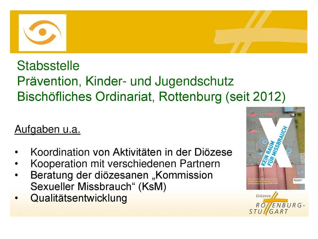 Stabsstelle Prävention, Kinder- und Jugendschutz Bischöfliches Ordinariat, Rottenburg (seit 2012)