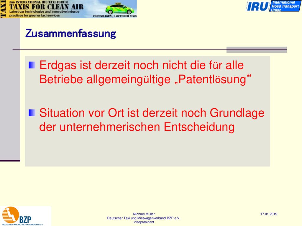 Zusammenfassung Erdgas ist derzeit noch nicht die für alle Betriebe allgemeingültige „Patentlösung