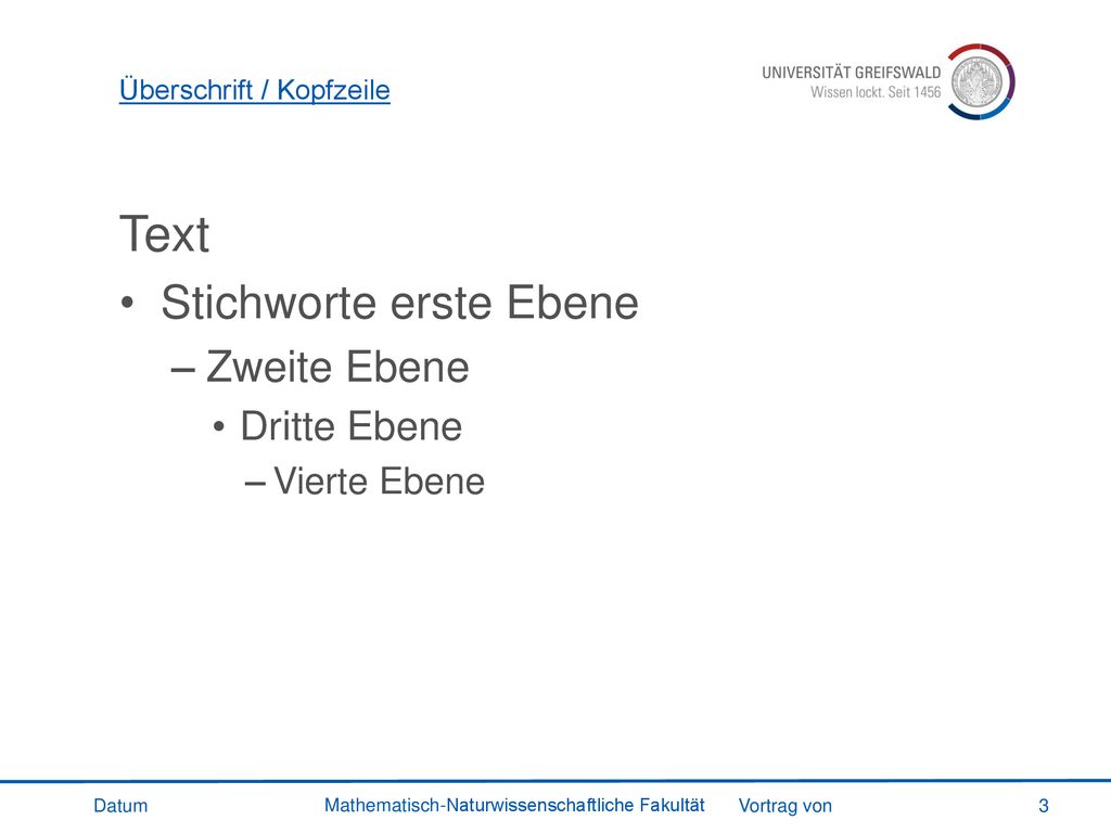 Text Stichworte erste Ebene Zweite Ebene Dritte Ebene Vierte Ebene
