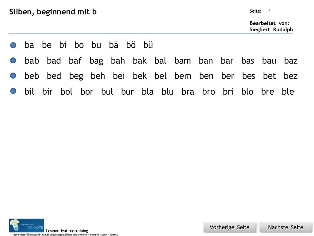 ba be bi bo bu bä bö bü bab bad baf bag bah bak bal bam ban bar bas