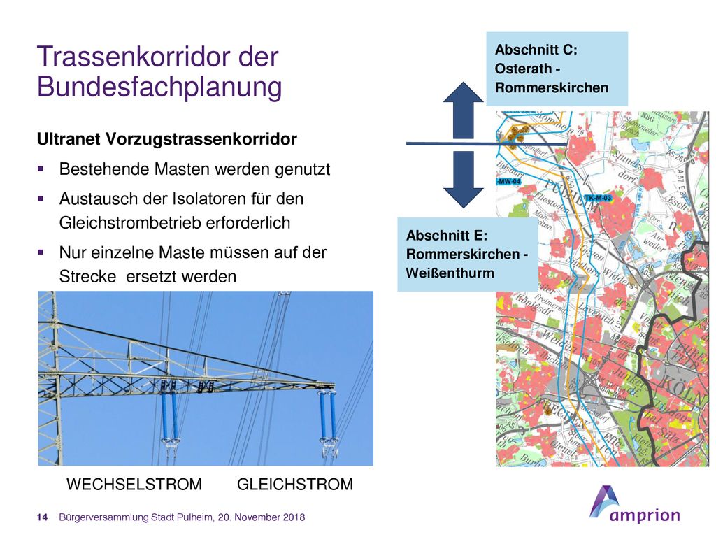 Trassenkorridor der Bundesfachplanung Ultranet Vorzugstrassenkorridor