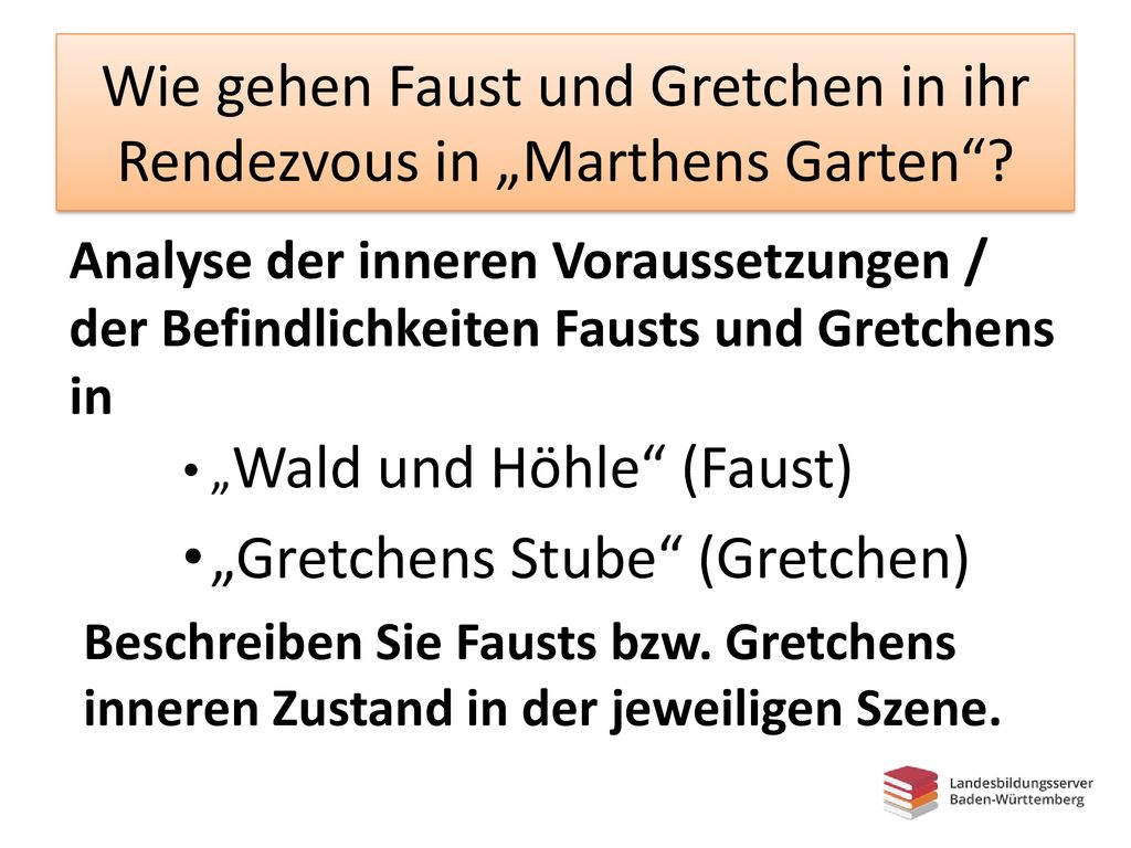 Faust Marthens Garten Analyse Garten Idee