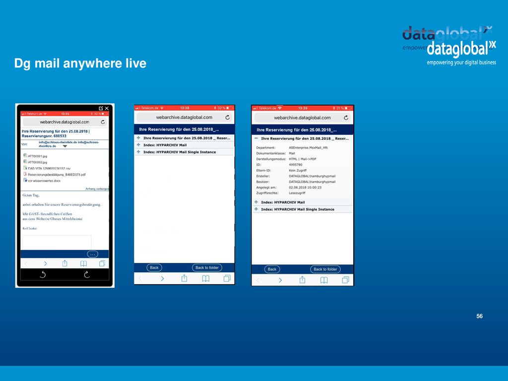 Dg mail anywhere live Ihre Reservierung für den _...