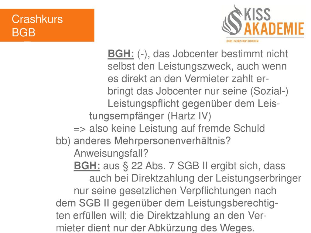 Crashkurs BGB 3. Tag.