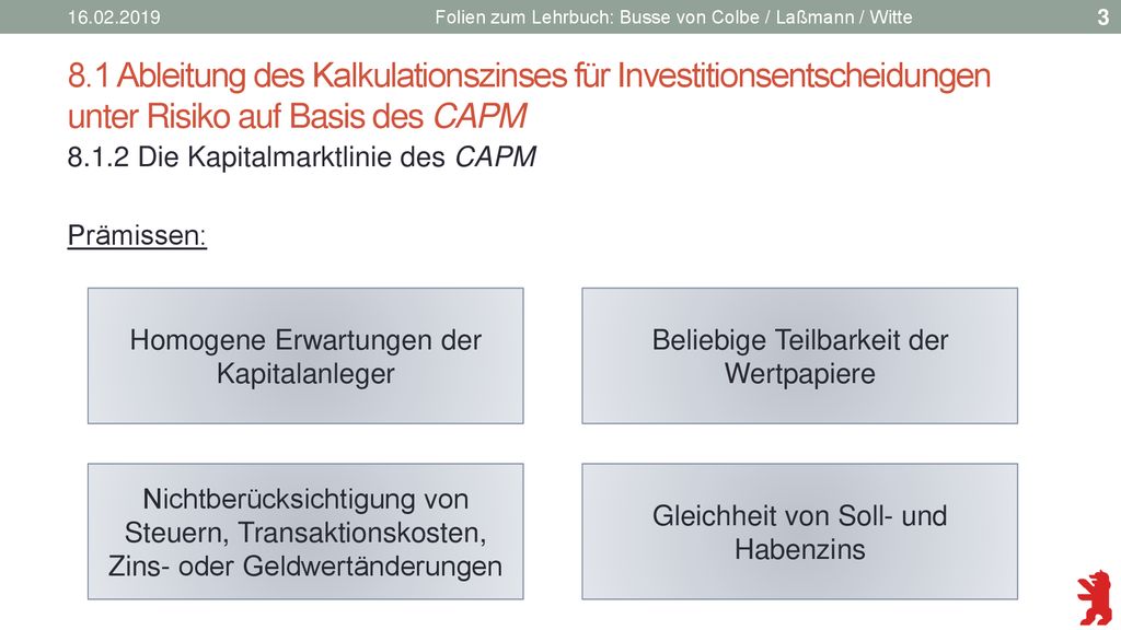 Folien zum Lehrbuch: Busse von Colbe / Laßmann / Witte.