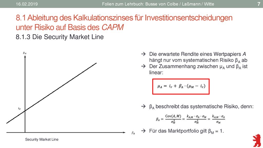 Folien zum Lehrbuch: Busse von Colbe / Laßmann / Witte.