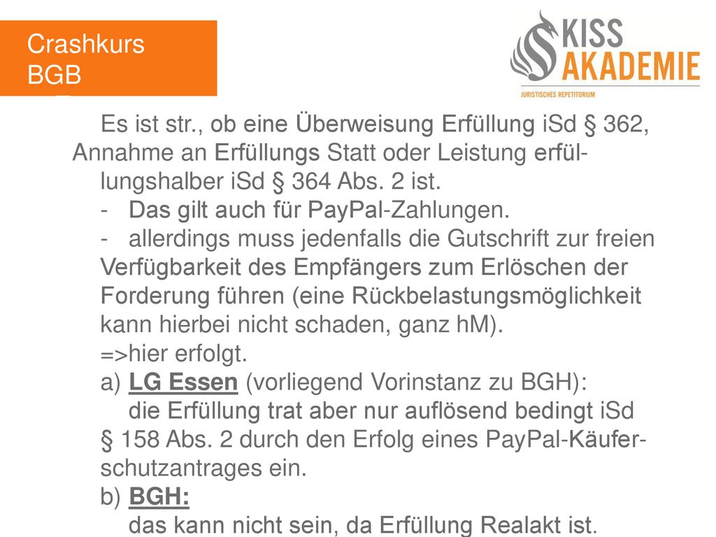 Crashkurs BGB 1. Tag.