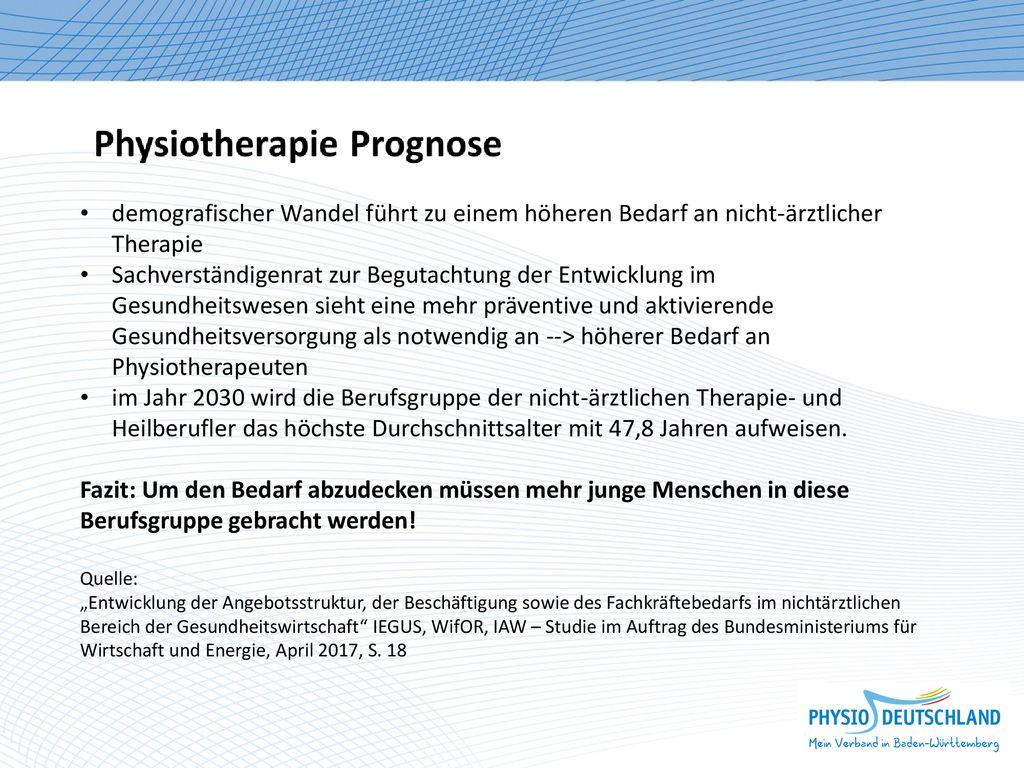 demografischer Wandel führt zu einem höheren Bedarf an nicht-ärztlicher Therapie