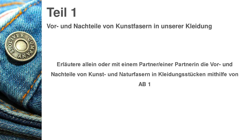 Teil 1 Vor- und Nachteile von Kunstfasern in unserer Kleidung
