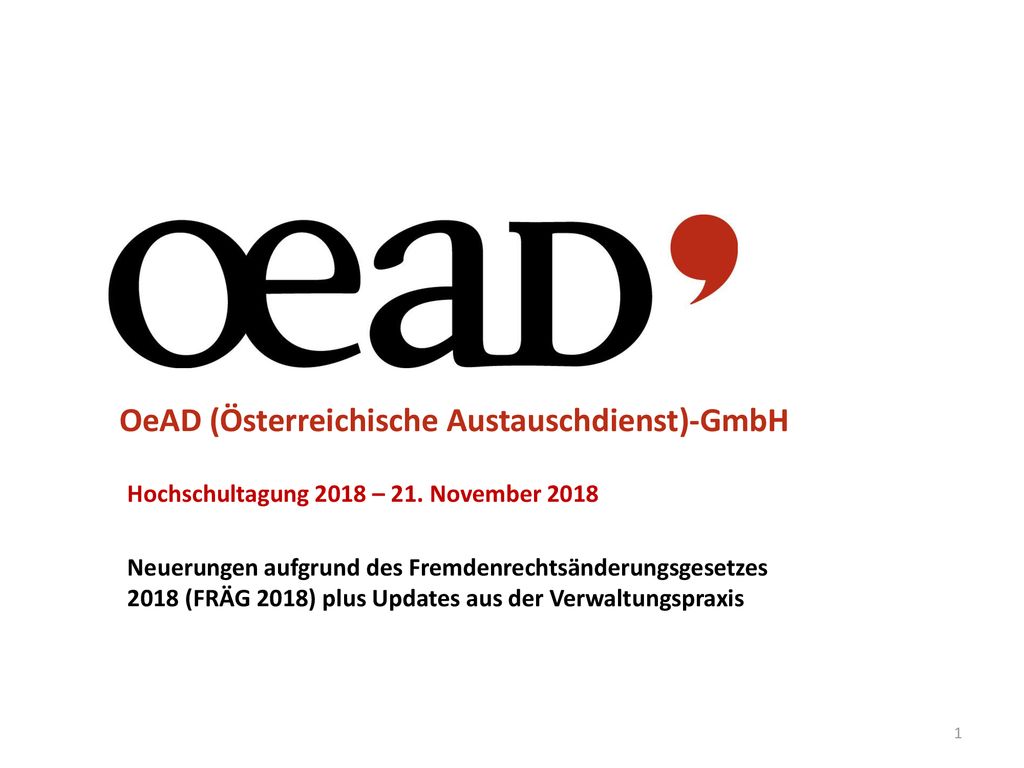 Hochschultagung 2018 – 21. November 2018