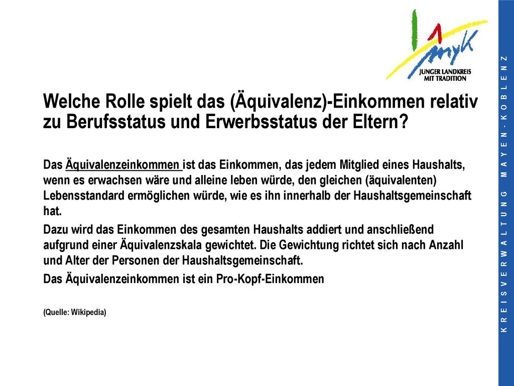 Welche Rolle spielt das (Äquivalenz)-Einkommen relativ zu Berufsstatus und Erwerbsstatus der Eltern