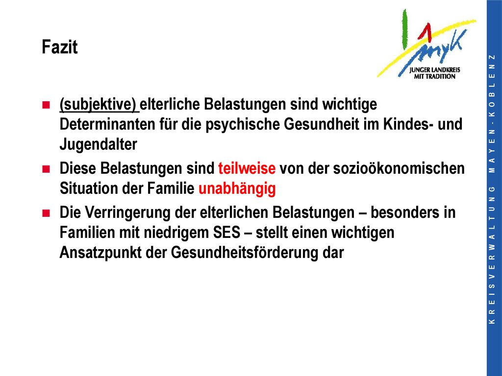 Fazit Stadt Koblenz: 35,8 % (Vorjahr: 33,7 %; Vvj.: 37,3 %)