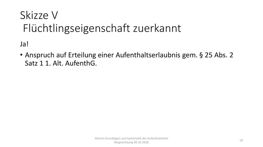 Aufenthaltsrecht Grundlagen und Systematik der Aufenthaltstitel ppt herunterladen
