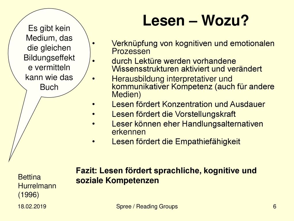 Es gibt kein Medium, das die gleichen Bildungseffekte vermitteln kann wie das Buch