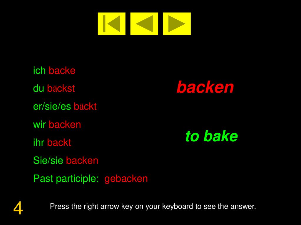 Press the right arrow key on your keyboard to see the answer.