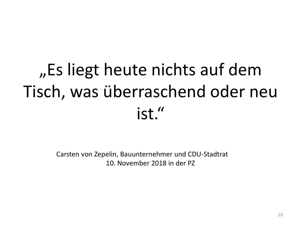 „Es liegt heute nichts auf dem Tisch, was überraschend oder neu ist.