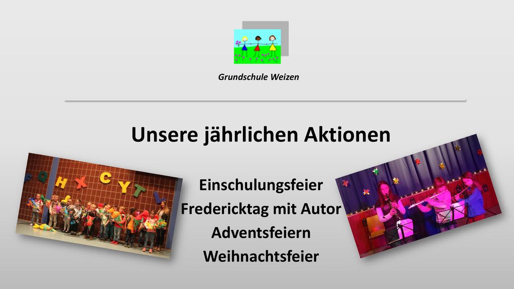 Unsere jährlichen Aktionen Fredericktag mit Autor