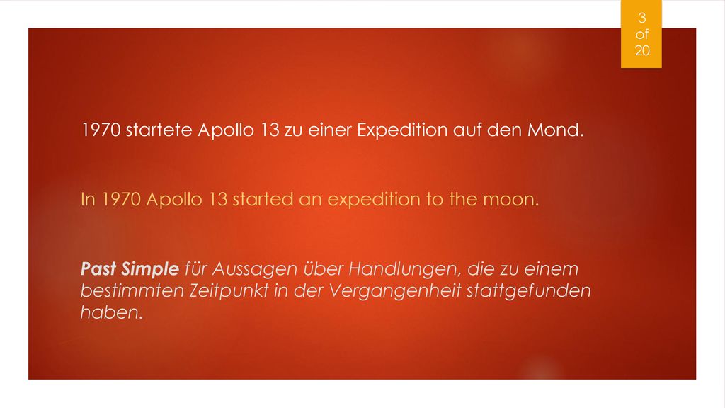 1970 startete Apollo 13 zu einer Expedition auf den Mond.