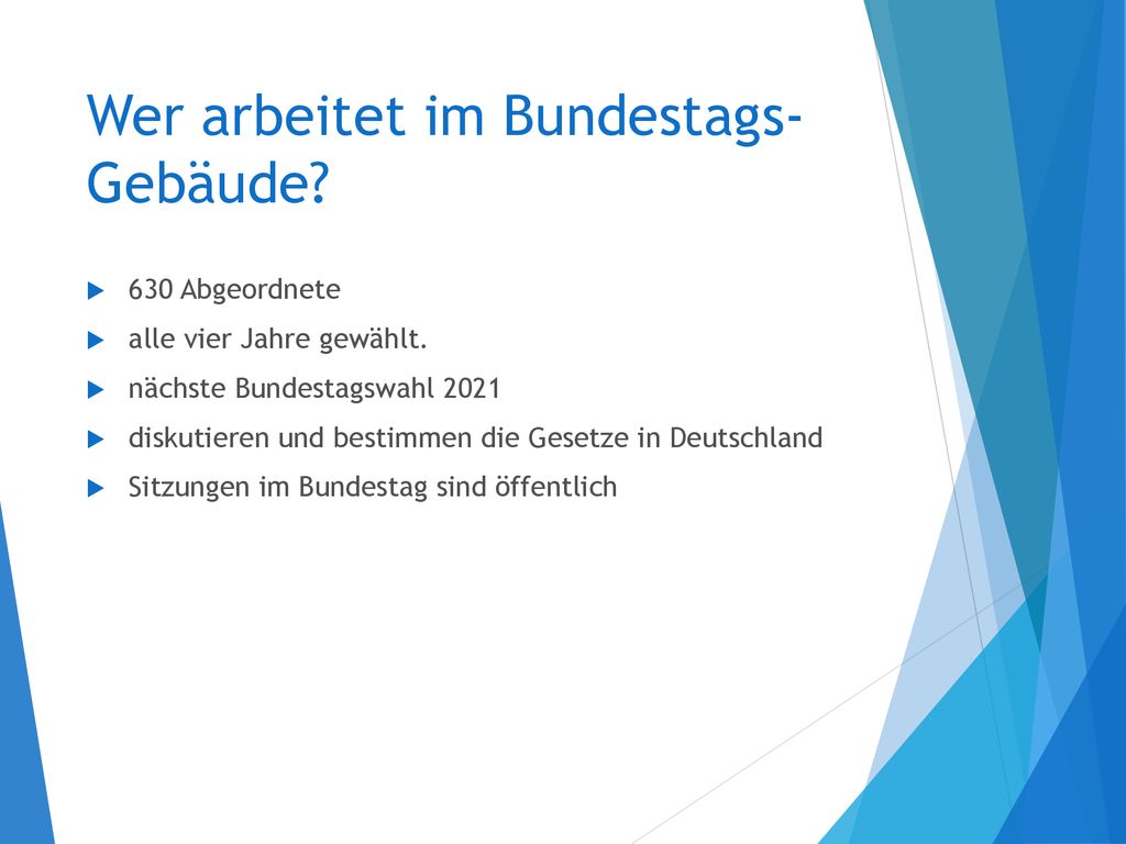 Wer arbeitet im Bundestags-Gebäude