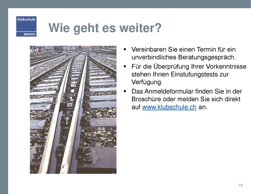 Wie geht es weiter Vereinbaren Sie einen Termin für ein unverbindliches Beratungsgespräch.
