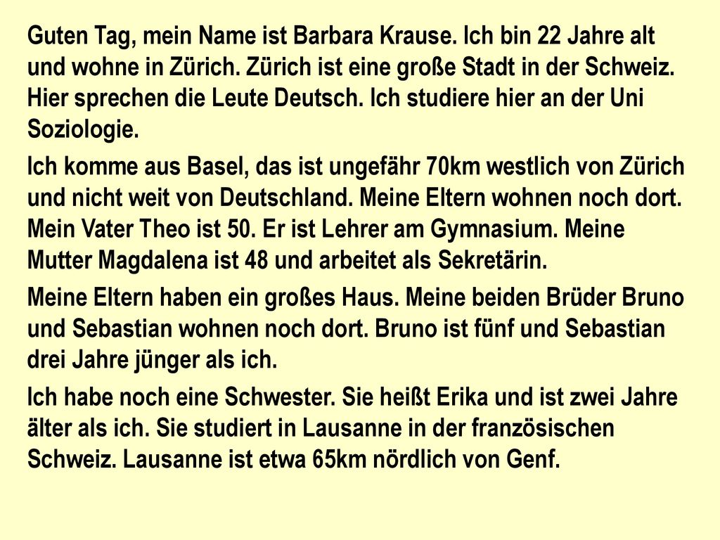 Guten Tag, mein Name ist Barbara Krause