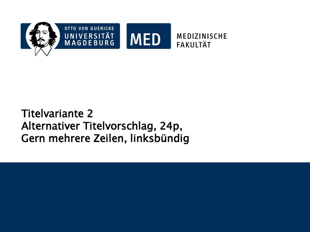 Titelvariante 2 Alternativer Titelvorschlag, 24p, Gern mehrere Zeilen, linksbündig
