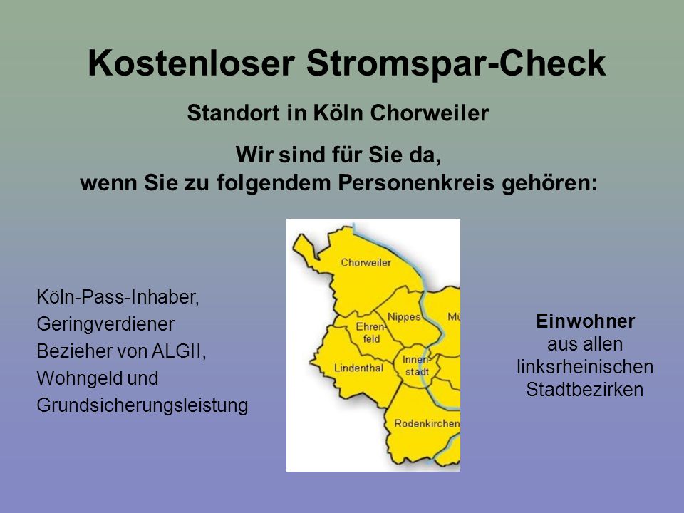 Kostenloser Stromspar-Check