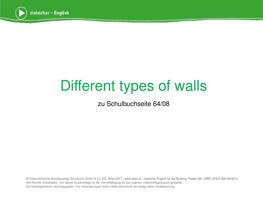 Different types of walls
