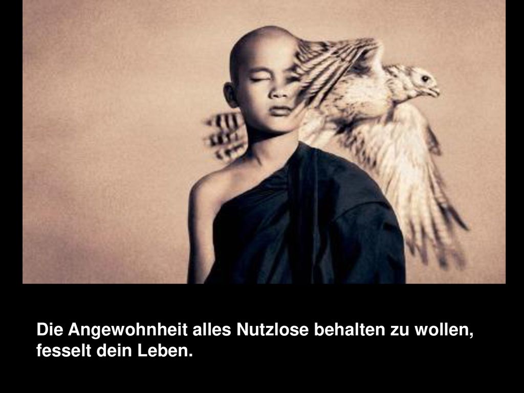Die Angewohnheit alles Nutzlose behalten zu wollen, fesselt dein Leben.