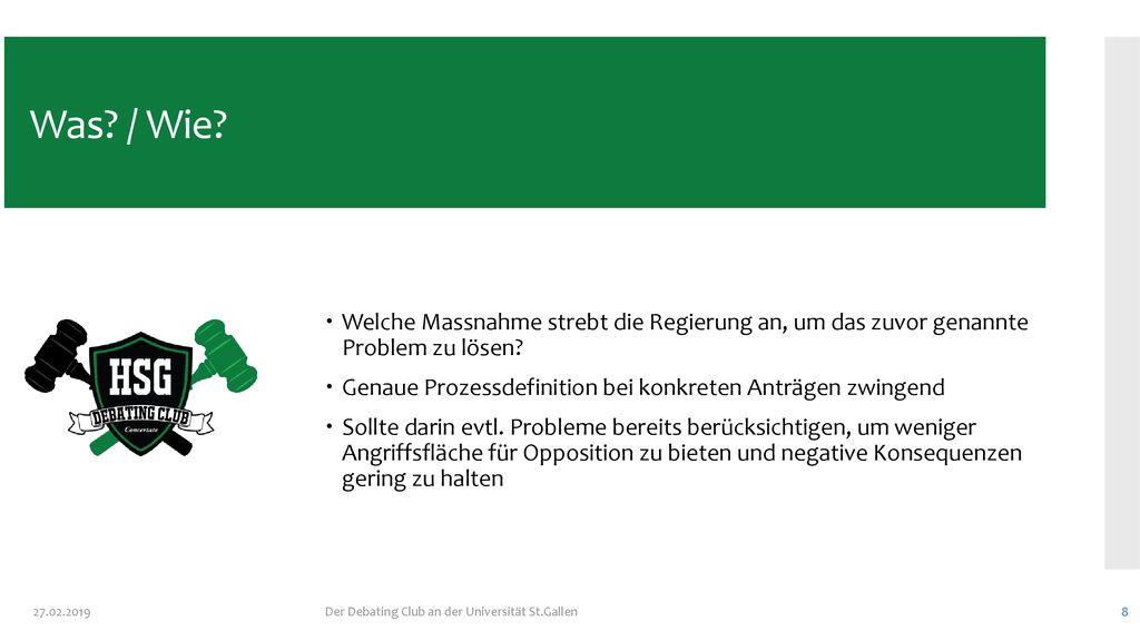 Was / Wie Welche Massnahme strebt die Regierung an, um das zuvor genannte Problem zu lösen