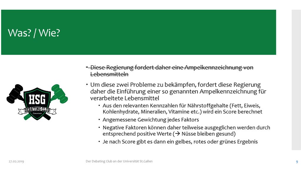 Was / Wie Diese Regierung fordert daher eine Ampelkennzeichnung von Lebensmitteln.