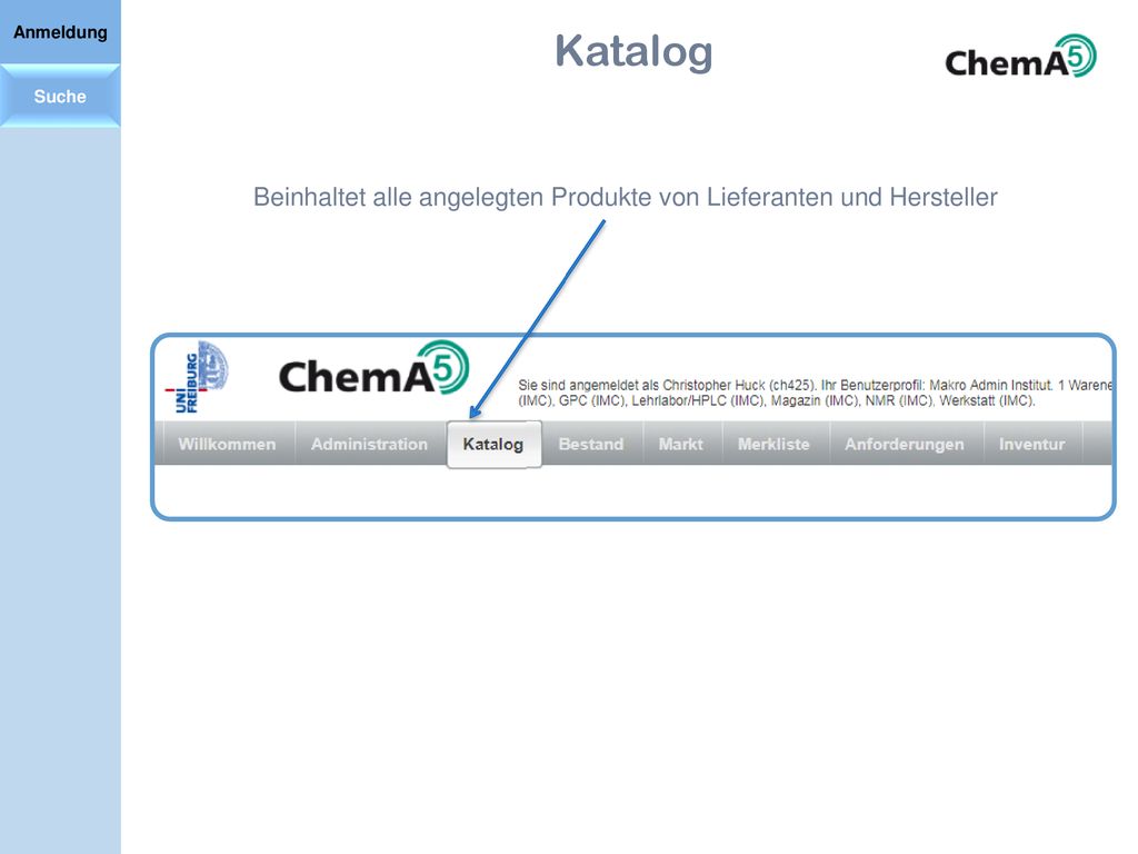 Beinhaltet alle angelegten Produkte von Lieferanten und Hersteller