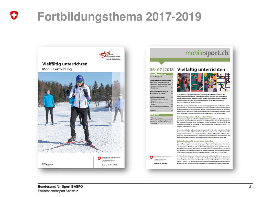Fortbildungsthema Broschüre kann über den Basposhop gekauft werden.