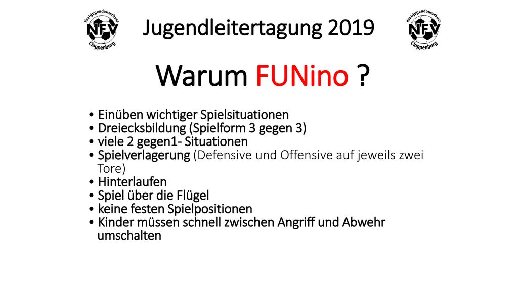 Warum FUNino Jugendleitertagung 2019
