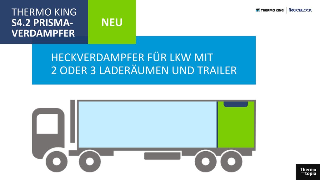 HECKVERDAMPFER FÜR LKW MIT 2 ODER 3 LADERÄUMEN UND TRAILER